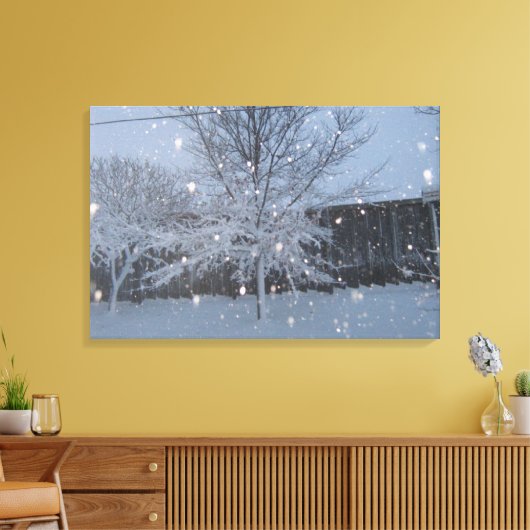 Snowstorm Canvas Afdruk (Insitu (Woonkamer))