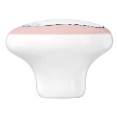 Snowwoman bouton en céramique rose (Côté)