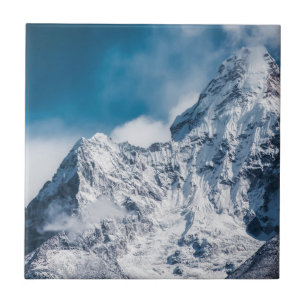 Snowy Ama Dablam Himalayan gebergte Tegeltje