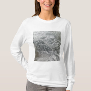 Snowy and hazy central Russia toont de Ob Ri T-shirt