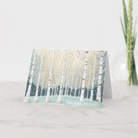 Snowy Berken Kerst Blauwgroen ID1003