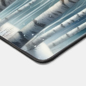 Snowy Birch Forest Desk Mat with Fox (Hoek)