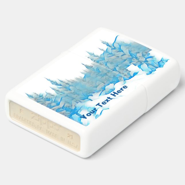 Snowy Blue Trees (Gekanteld)