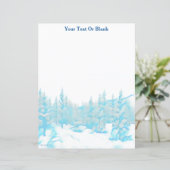 Snowy Blue Trees (Staand voorkant)
