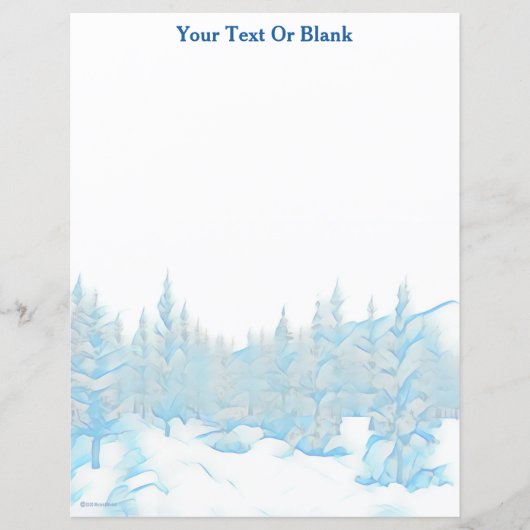 Snowy Blue Trees (Voorkant)