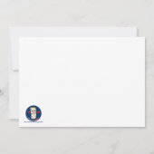 Snowy Blue Trees - Joyeuse carte de Noël (Dos)