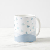 Snowy Blue Winter Landscape Mug (Devant droit)