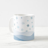 Snowy Blue Winter Landscape Mug (Devant gauche)