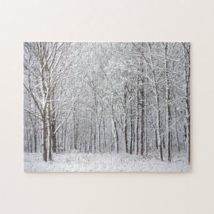 Snowy Bossen Jigzaag Puzzle Legpuzzel