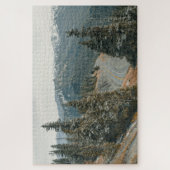 Snowy Bossen langs de weg Legpuzzel (Verticaal)