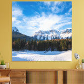 Snowy Brenta Dolomites - Alpen Canvas Afdruk (Insitu (Woonkamer))