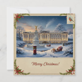 Snowy Christmas Card Feestdagenkaart
