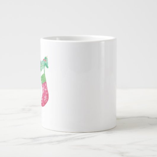 Snowy Christmas Mug – Winter Wonderland Cocoa & Co Extra Grote Beker (Voorkant)