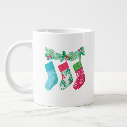 Snowy Christmas Mug – Winter Wonderland Cocoa & Co Extra Grote Beker (Links)