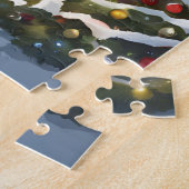 Snowy Christmas Town Legpuzzel (Zijkant)