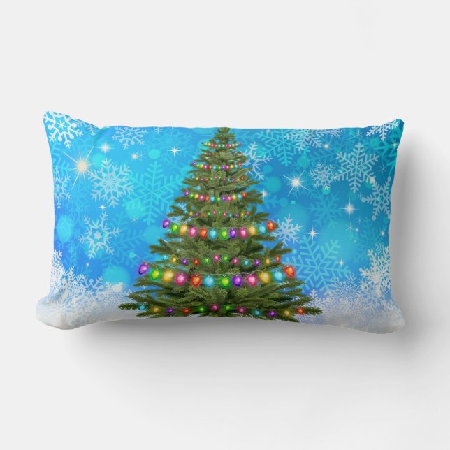 SNOWY CHRISTMAS TREE KUSSEN (Voorkant)