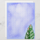 Snowy Christmas Trees Briefhoofd (Voorkant / Achterkant)