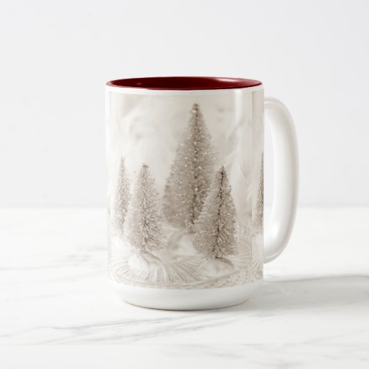 SNOWY CHRISTMAS TREES CHRISTMAS MOK (Voorkant rechts)