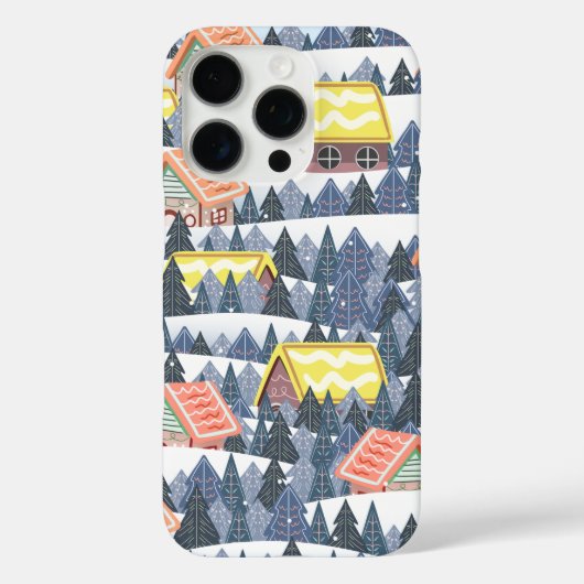Snowy Christmas Village Pattern Case-Mate iPhone Case (Achterkant)