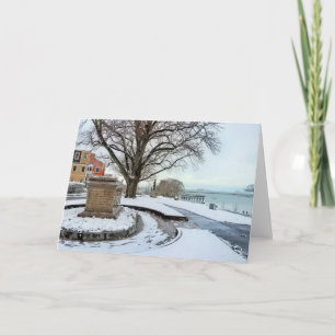 Snowy Cole's Hill Plymouth MA Kaart