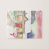 Snowy Cottage Legpuzzel (Horizontaal)