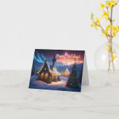 Snowy Cottage vakantiewensen Kaart (Gele Bloem)