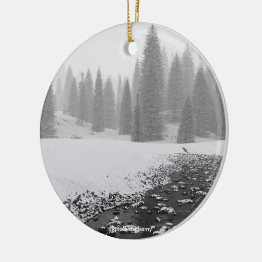 Snowy Creek Photo Ornament (Links)