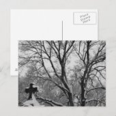 Snowy Cross Briefkaart (Voorkant / Achterkant)