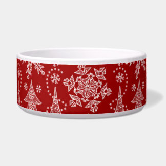 Snowy Damask Voerbakje