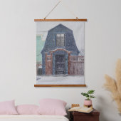 Snowy Day Hangend Wandkleed (Slaapkamer)