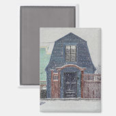 Snowy Day Magneet (Voorkant / Achterkant)