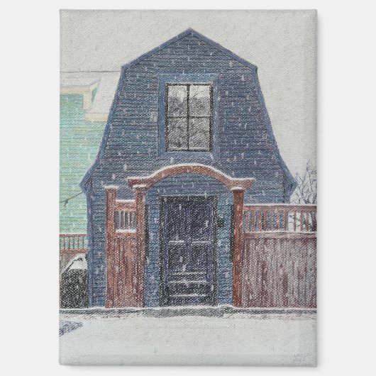 Snowy Day Magneet (Voorkant)