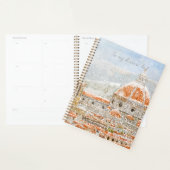 Snowy day of Italy Florence Cathedral Duomo Planner (Display)