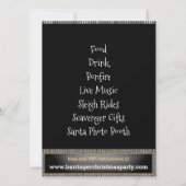 Snowy Deer Invitation annuelle de fête de vacances (Dos)