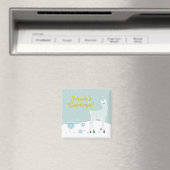 Snowy Deer Magneet (Insitu (Vaatwasser))