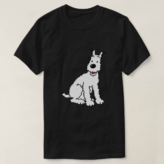 Snowy dog Tin Tin Classic T-shirt (Design voorkant)