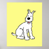 Snowy dog Tin Tin Poster (Voorkant)