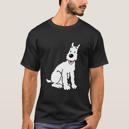 Snowy dog Tin Tin T-shirt (Voorkant)