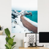 SNOWY DURDLE DEUR, LULWORTH, DORSET, VK POSTER (Thuiskantoor)