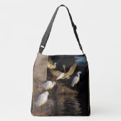 Snowy Egret Birds Wilde Dieren Canvas tas (Achterkant)
