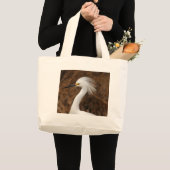 Snowy Egret Grote Tote Bag (Voorkant (product))