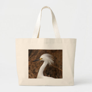 Snowy Egret Grote Tote Bag