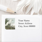 Snowy Egret, John Audubon Etiket (Insitu)