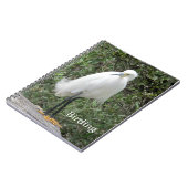 Snowy Egret Spiral Bound Notitieboek (Linkerzijde)