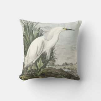 Snowy Egret van Audubon Kussen