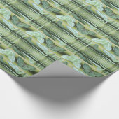 Snowy Emerald moth ~ Wrapping paper Cadeaupapier (Hoek)
