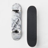 Snowy Environments Camouflage  Skateboard (Voorkant)