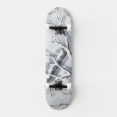Snowy Environments Camouflage  Skateboard (Voorkant)