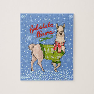 Snowy Falalala Llama Legpuzzel