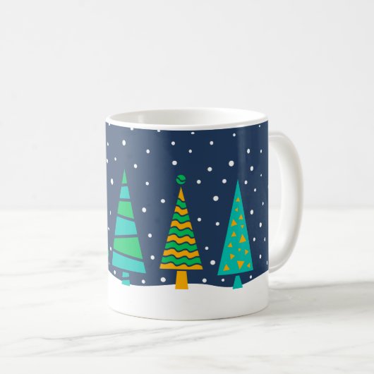 Snowy Fir Trees Mug (Devant droit)